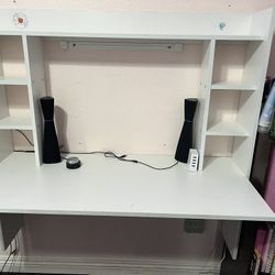White Floating Wall Desk