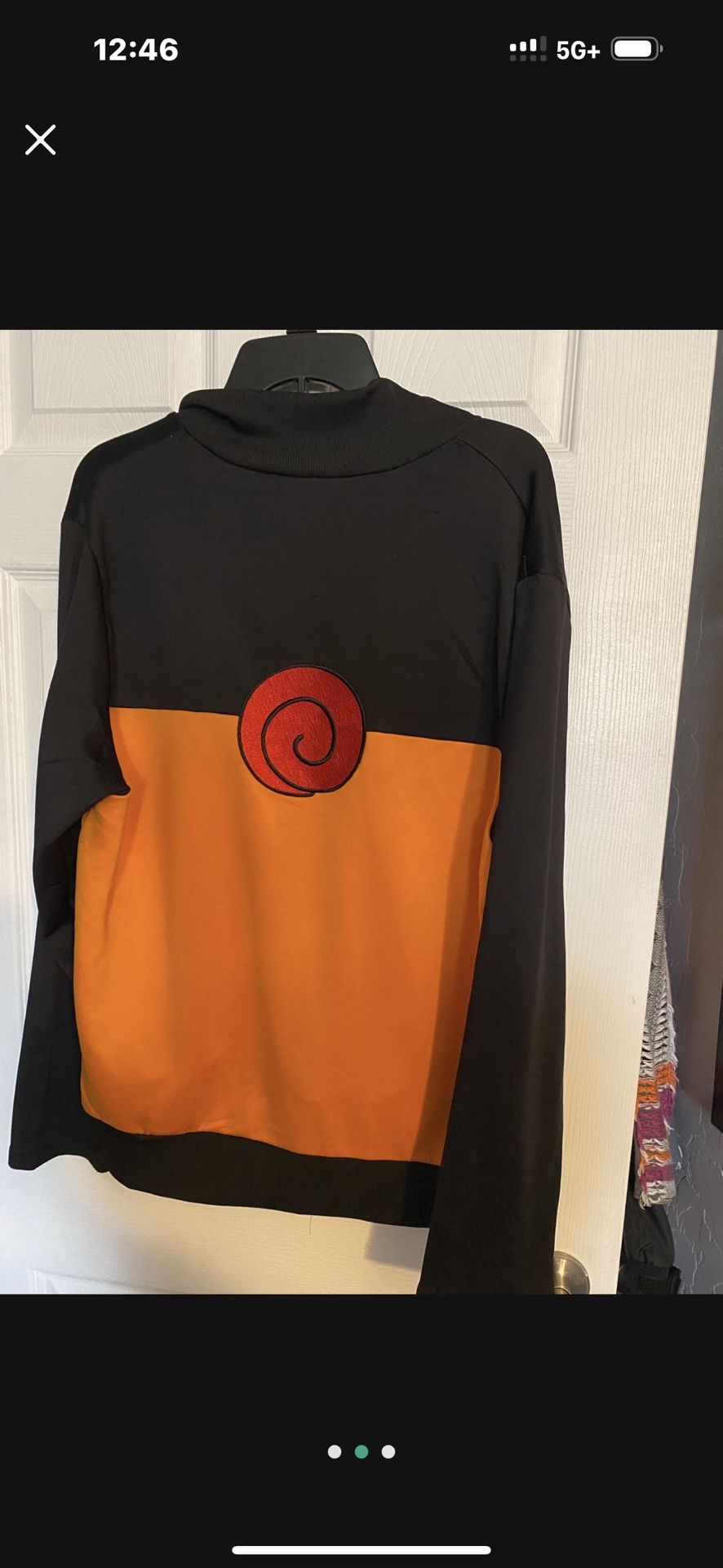 Naruto Shippunden 2002 Zip Up Jacket Sz Large