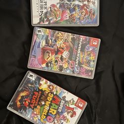 Mario Kart 8 Deluxe, Super Smash Brothers, And Mario 3d World + Bowsers Fury 