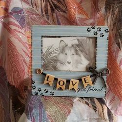 Dog picture frame