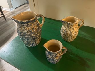 Robinson Ransbottom Spongeware Pitchers
