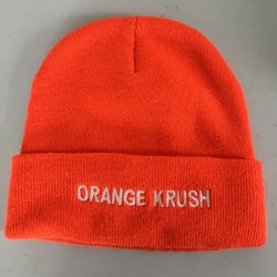 Vintage NCAA Fighting Illini Orange Krush Beanie Winter Hap Cap 