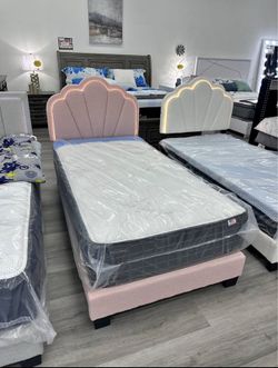 New Twin Bed Frame With Mattress