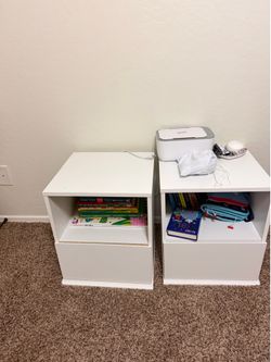 White nightstand