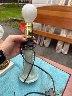 Clear glass lamp