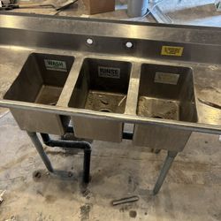 Three Compartment Sink
