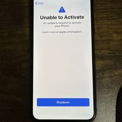 iPhone X (Unable To Activate) 