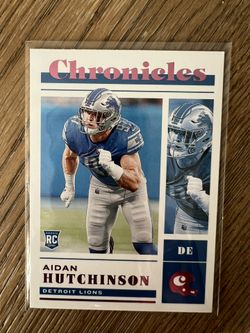 2022 Panini Chronicles Aidan Hutchinson Rookie Pink Parallel #47 Detroit Lions