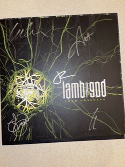Lamb Of God Into Oblivion Deluxe Signed LP