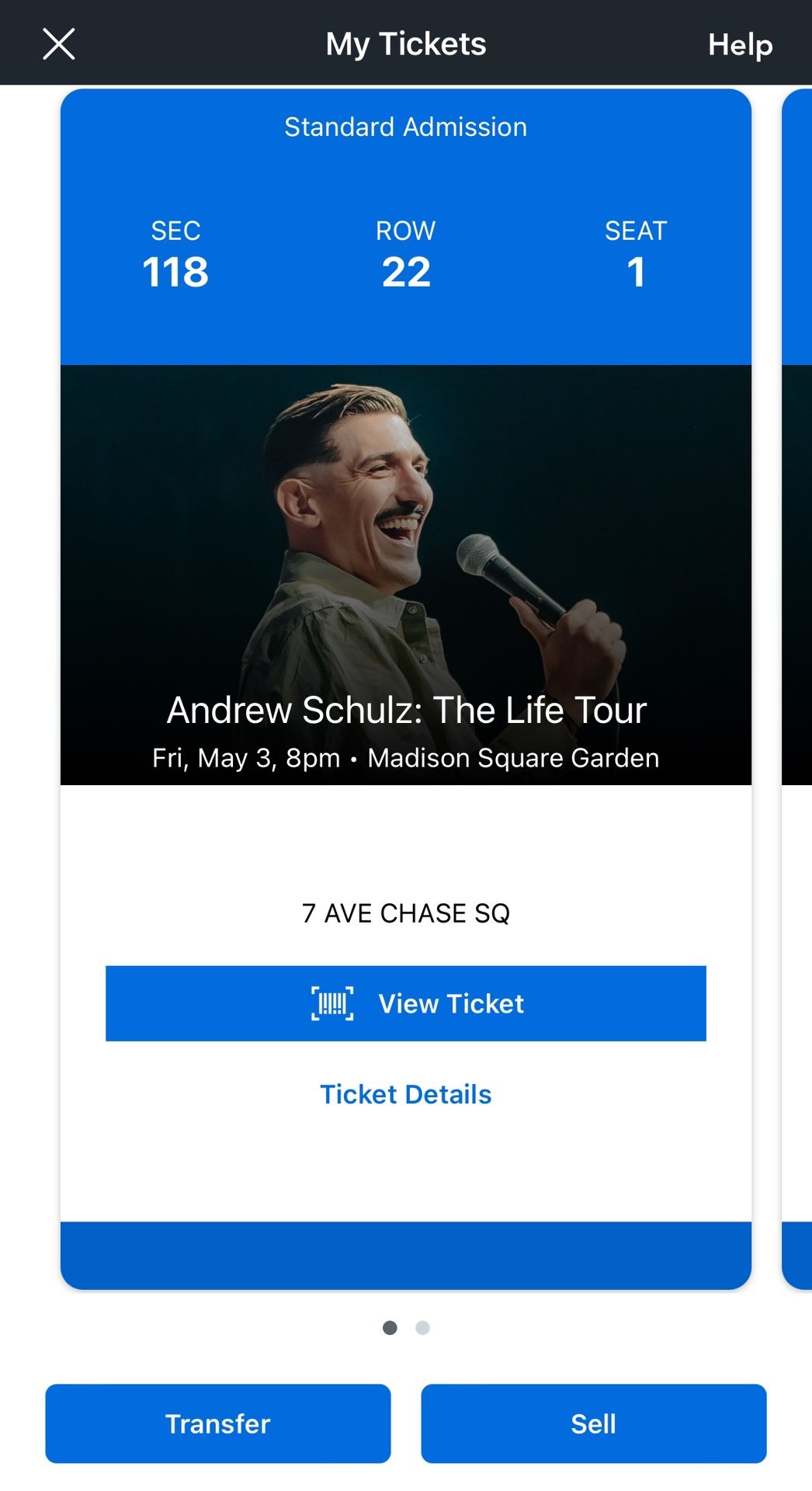 Andrew Shultz tickets