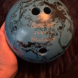 Brunswick Bowling Ball With Bag ( Blue)