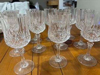 Cristal D'Arques Longchamp 5.5 Ounce All Purpose Wine Glass, Clear Set of 11