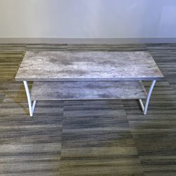 Convenience Concepts X-Calibur Coffee Table, Espresso / Slate Gray Frame