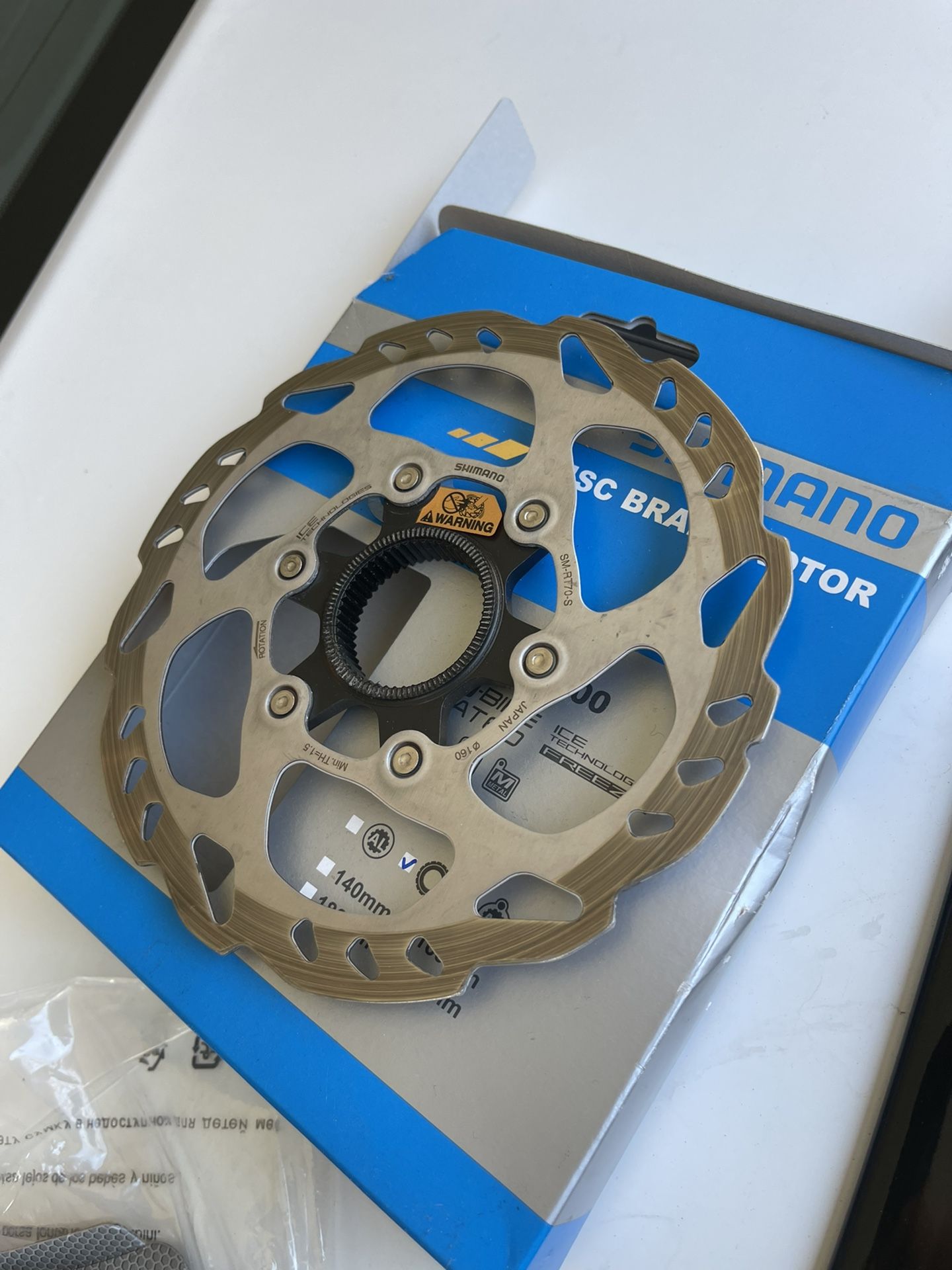 Shimano 105 SLX SM-RT70-S Ice-Tech Disc Brake 160mm Center Lock Rotor