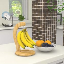 Banana Hanger Bamboo Holder Stand