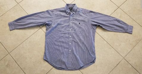 Men's Ralph Lauren Yarmouth Dress Shirt Size 15.5-34/33 Blue