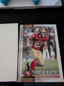 Topps OVERSIZED Christian McCaffrey SF 49ers Trading Card