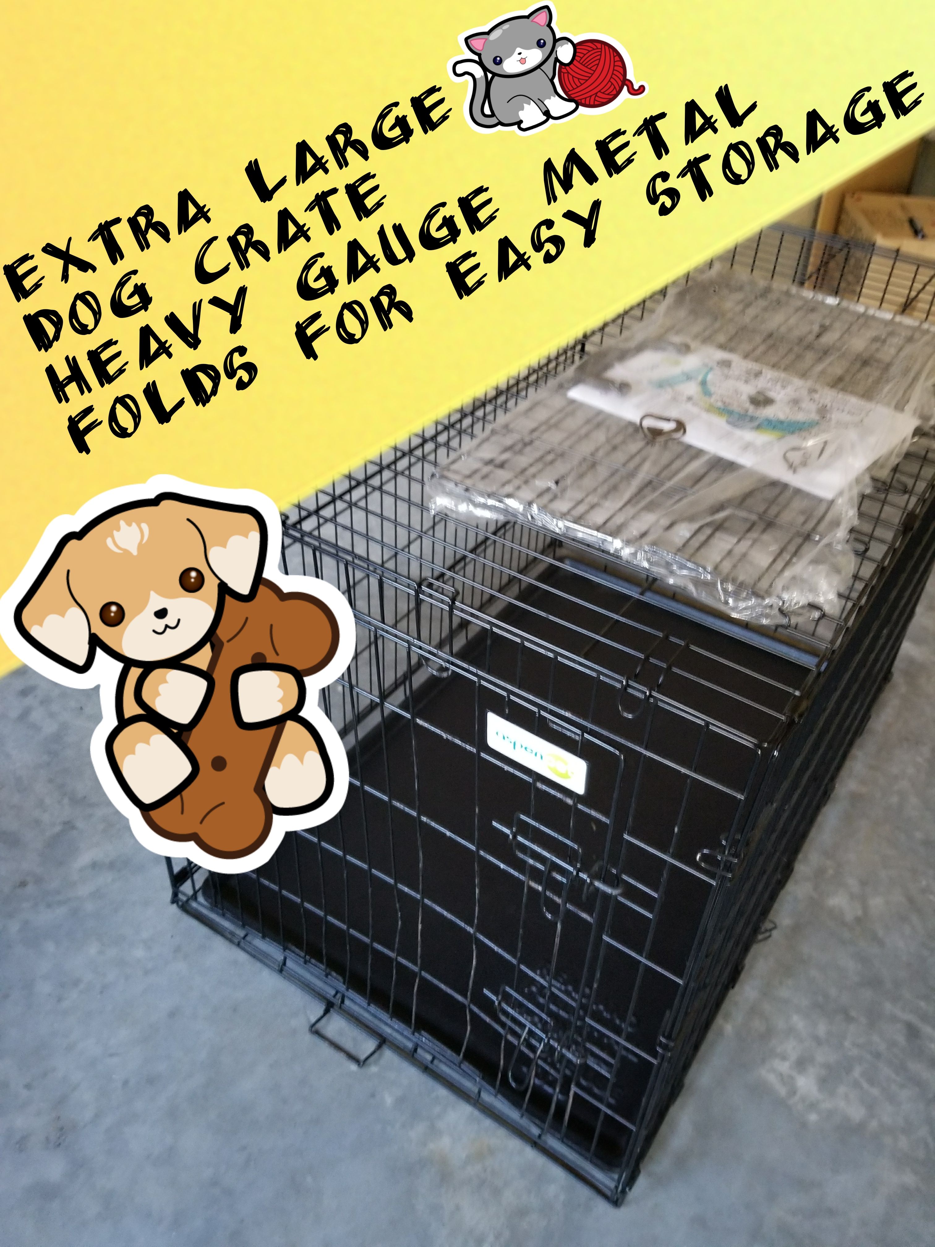 Extra Large Dog crate Brand New Condition with heavy duty easy cleaning liner