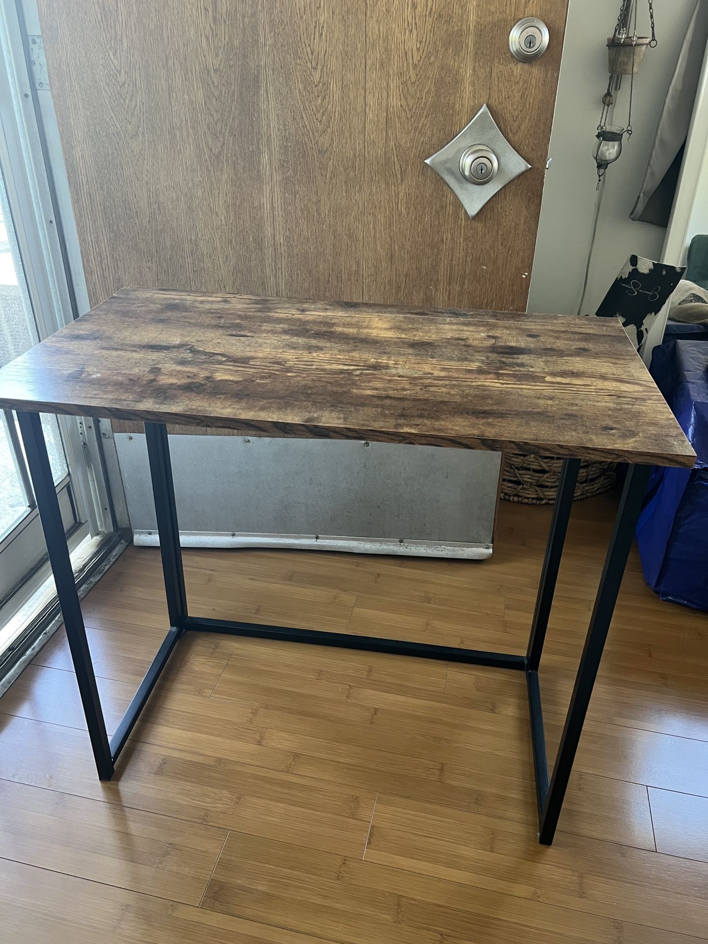 Collapsible Wood & Iron Desk/table