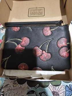 Brand new Coach Cherry Wristlet