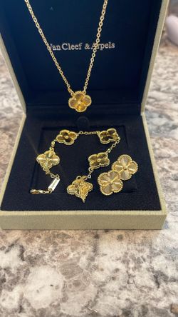 Leaf clover Jewelry set
