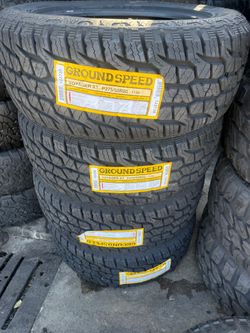 275/55/20 groundspeed instaladas y balanceadas las 4 con 50,000 millas de garantÃa