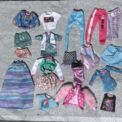 Lot Of The Barbie Clothes, Price For All