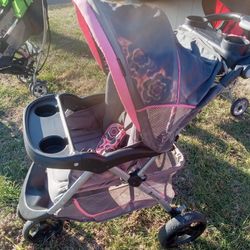 Baby Trend Foldable Stroller With Two Cup Holders And Hood 15 Firm