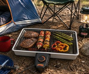 🔥 Maverick Electric Indoor/Outdoor Grill – Perfect for Camping, BBQ & Easy Meals