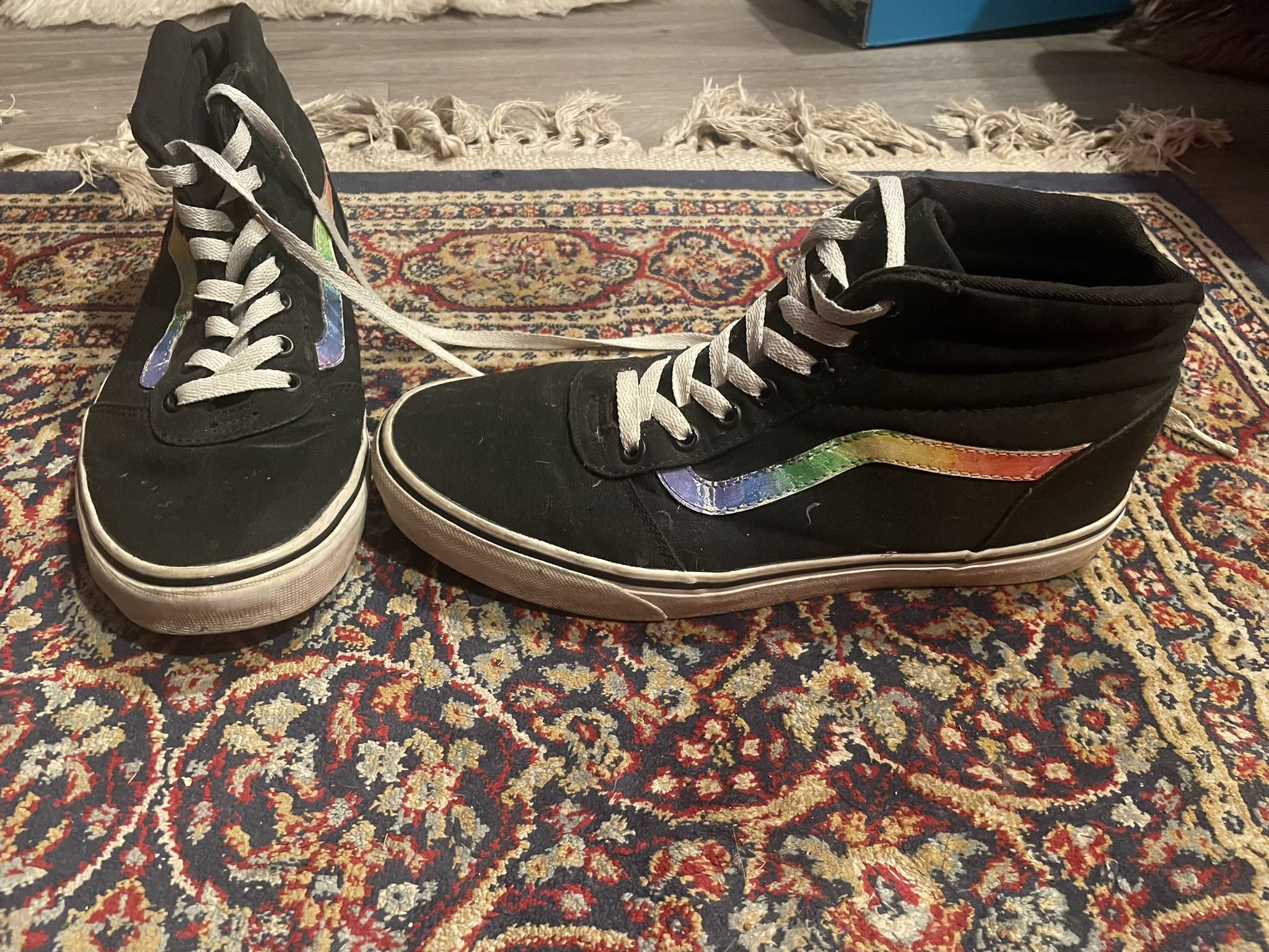 Vans With Rainbow Womens Size 10