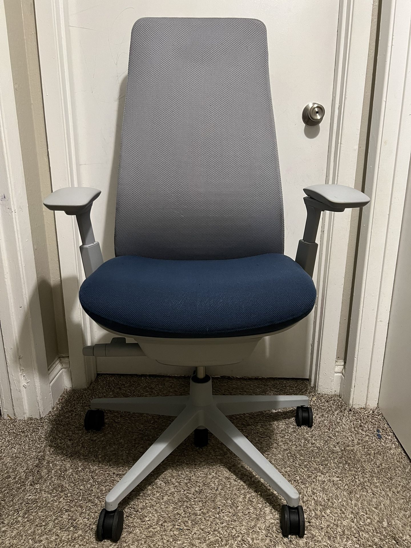Haworth Fern Office Chair-blue /gray 