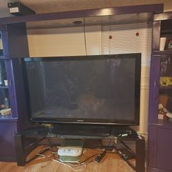 Purple Entertainment Stand