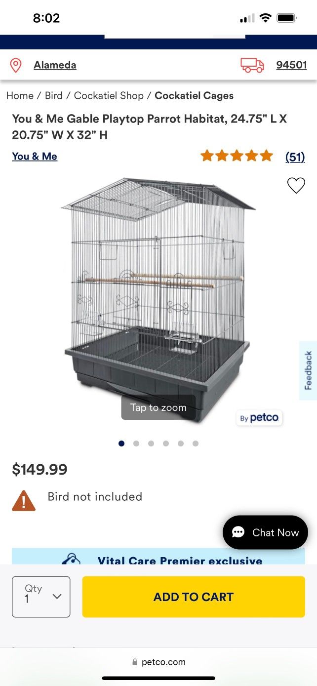 You & Me Bird Cage /habitat