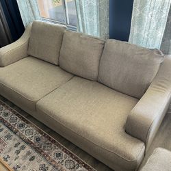 Comfy Beige Ashley Sofa & Loveseat Set