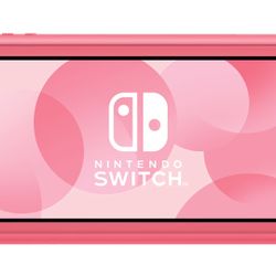 coral nintendo switch lite 