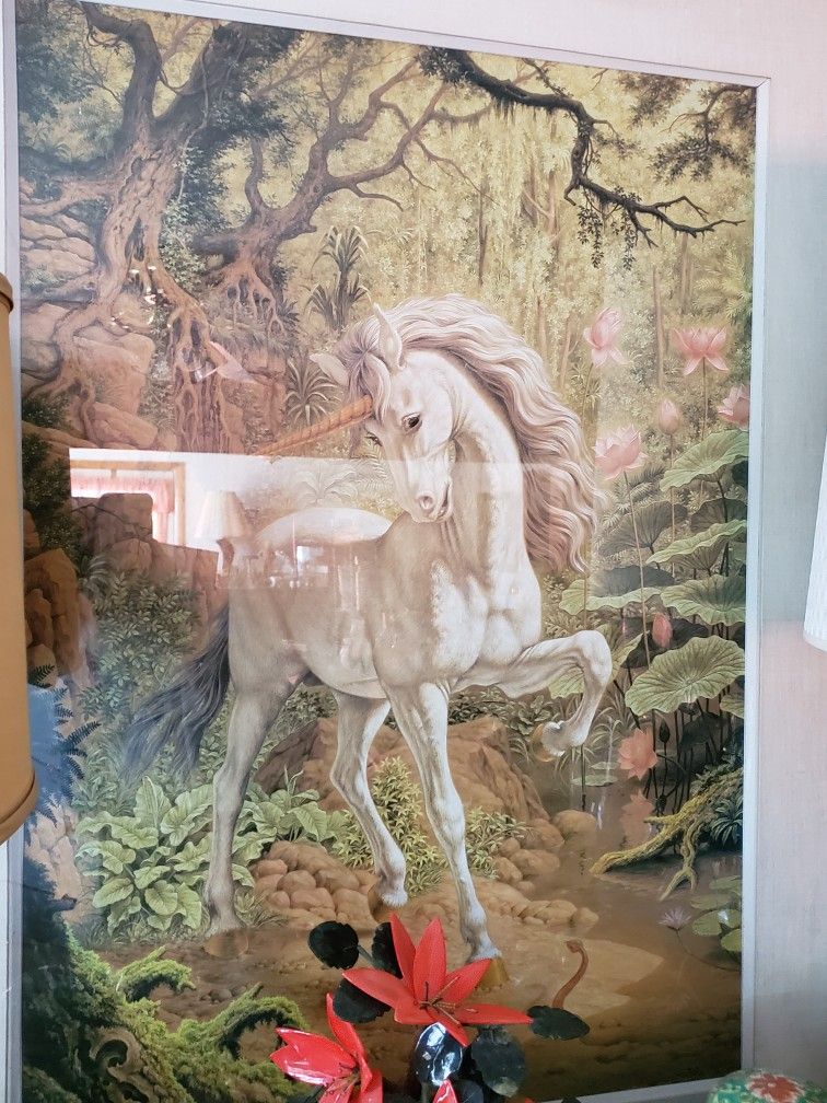 Unicorn Framed Art 24"x 36"