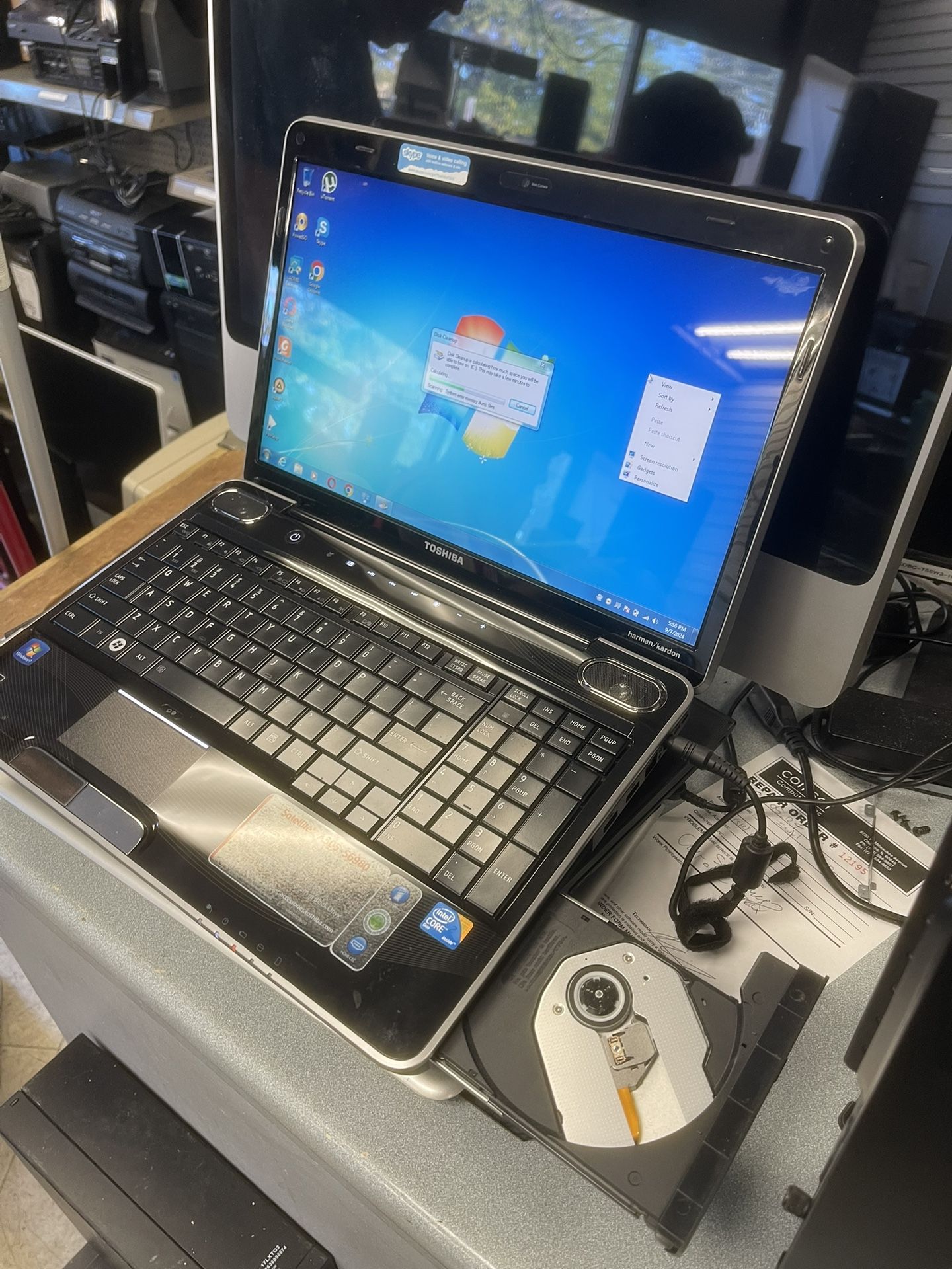 Toshiba Satellite Laptop Core 2 Duo Win7