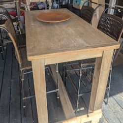 Table With Four Stools