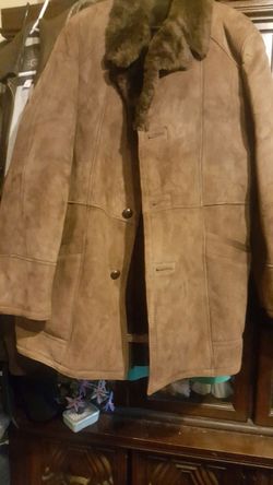 Mens shearling coat nice