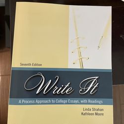 Write It: A Process Approach To College Essays, with Readings7th edition