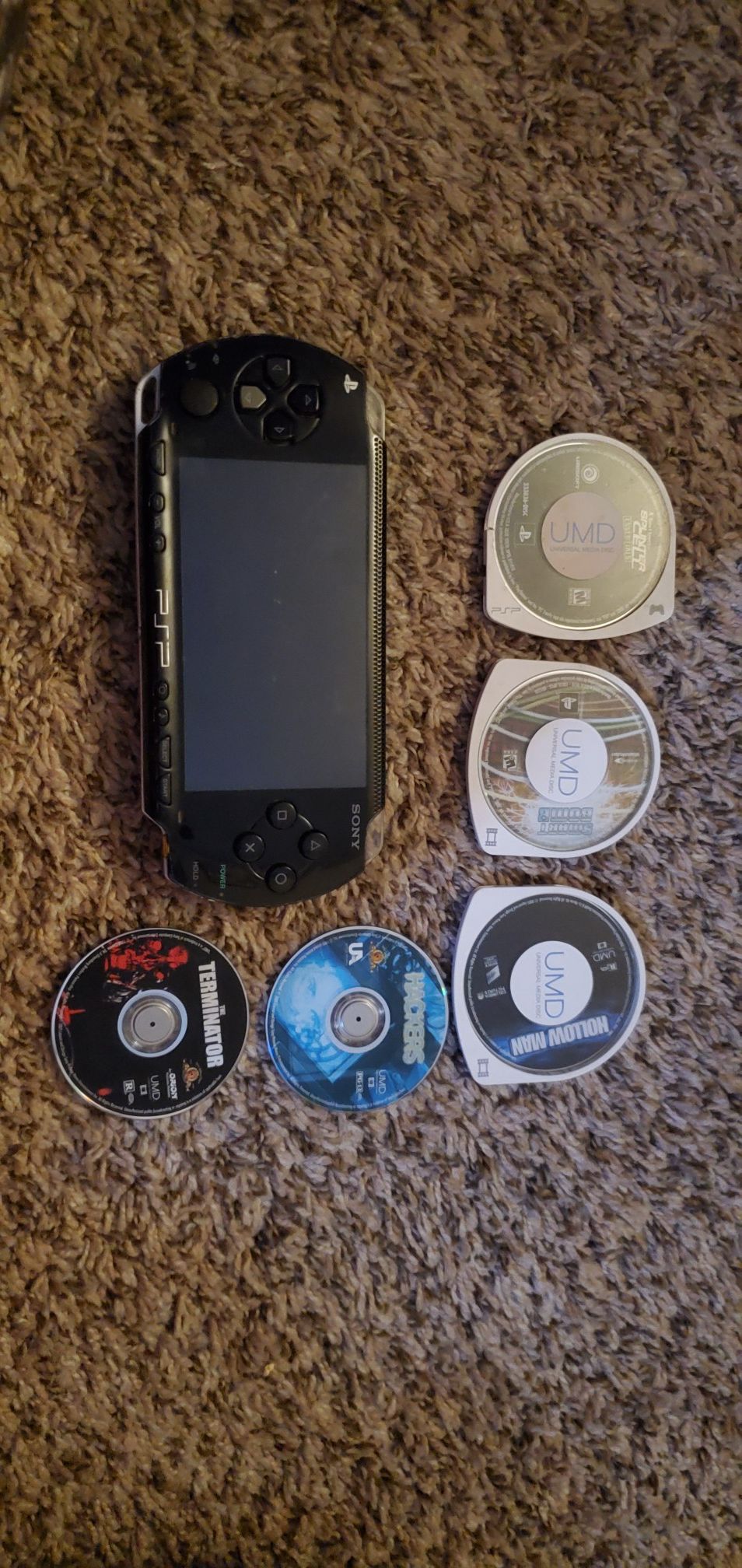 Psp 1000 5 umd games/videos untested $50