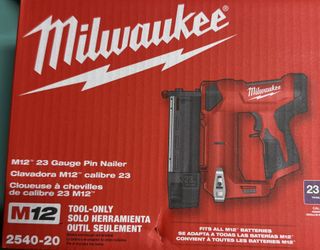 Milwaukee M12 23-Gauge Lithium-Ion Cordless Pin Nailer