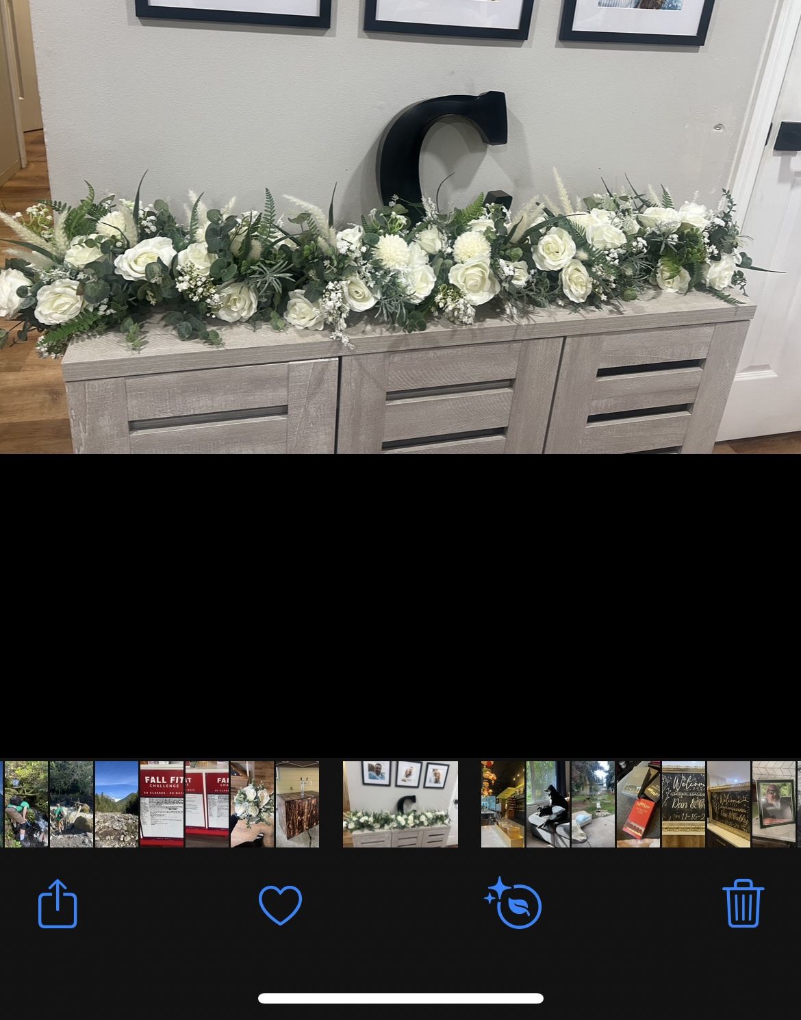 Sweetheart Table Decoration Wedding Faux Flowers