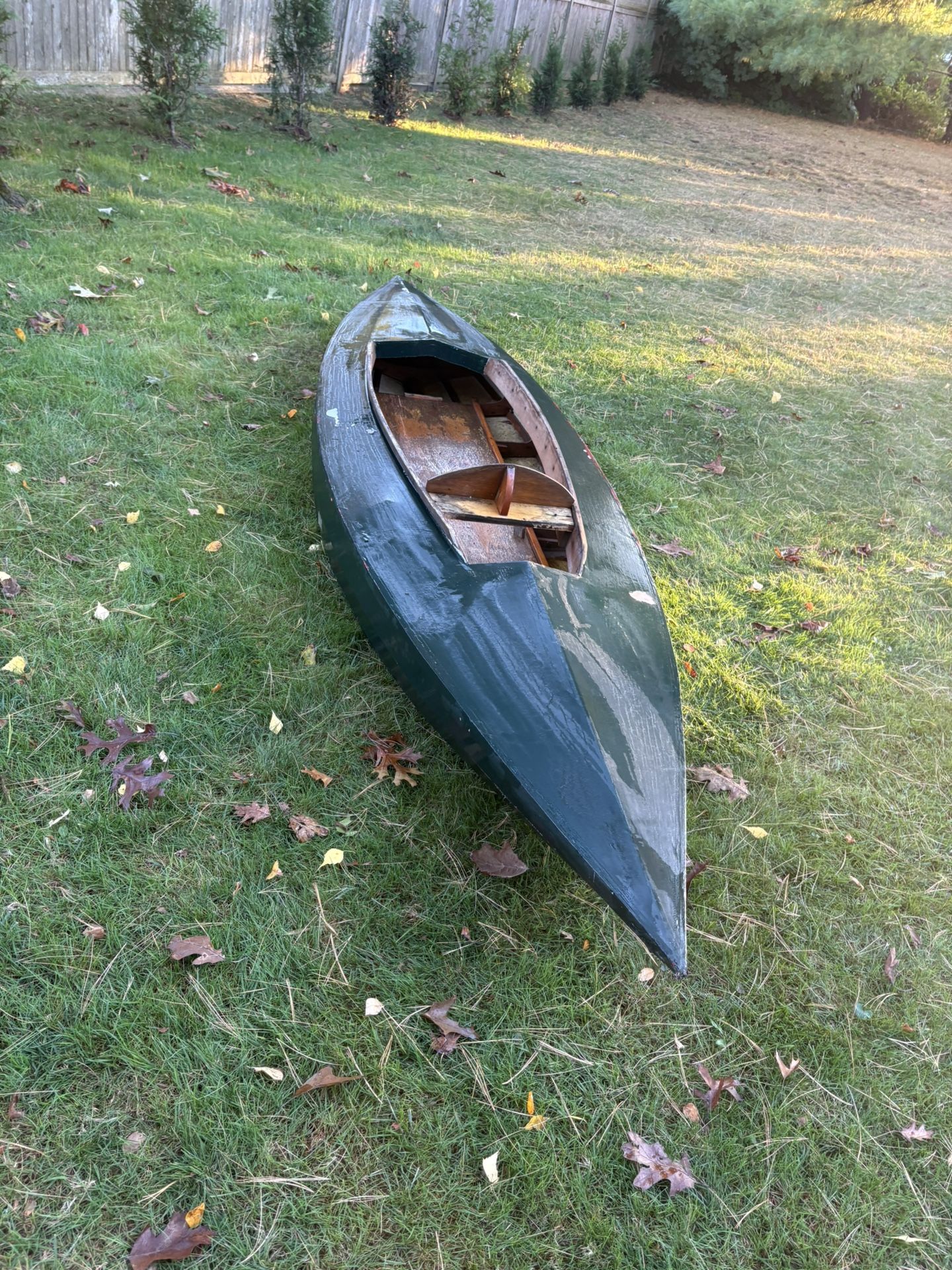 Antique Wooden Kayak