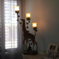 Lighted Giraffe Statue