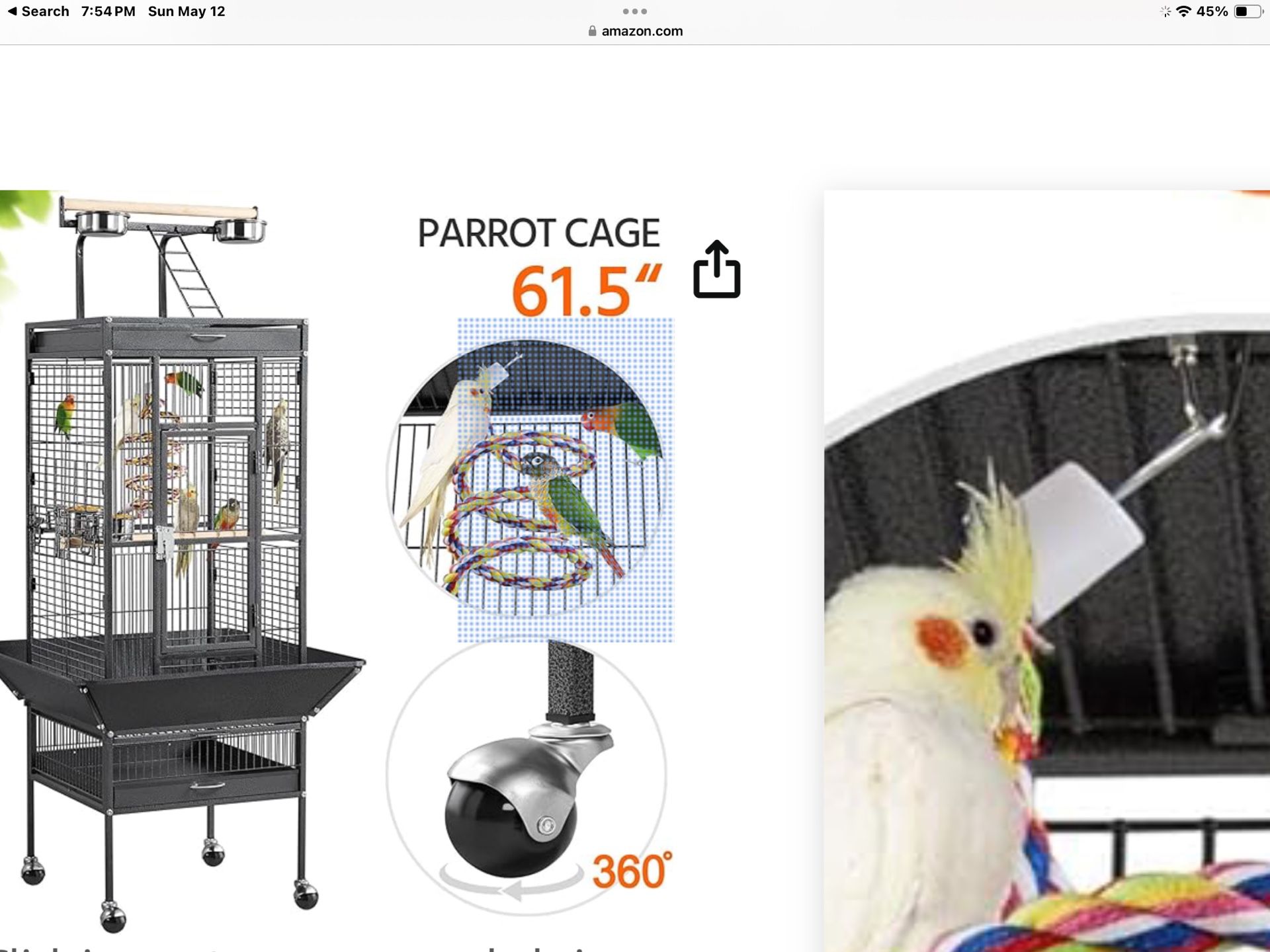 61 Inch Bird Cage