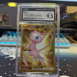 Gold Mew Ex CGC Graded Pokemon 151 