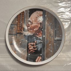 IMM Japan fine Porcelain Norman Rockwell Vintage Plate