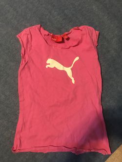 Pink puma shirt size small(6x)