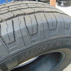 4 Near New 265 70 18 Michelin LTX Trail Tires 4PLY FULL TREAD Date 2024